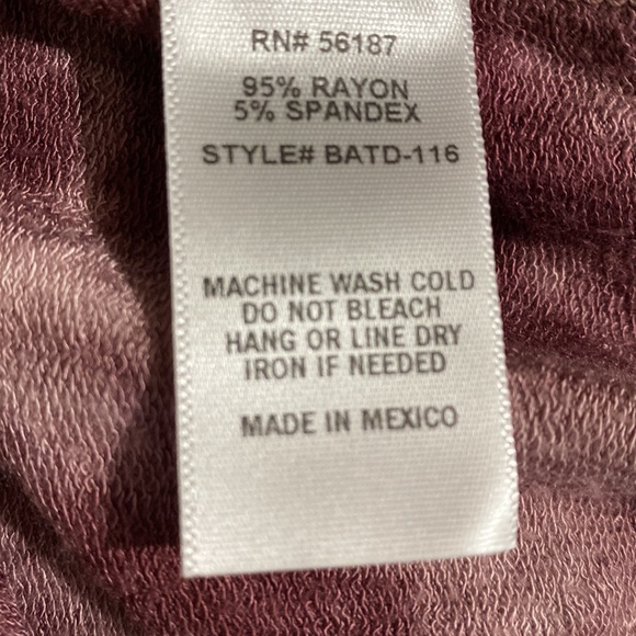 BAEA Tie Dye Coco Peplum Tunic Long Sleeve Top NWT Size M - Picture 9 of 12